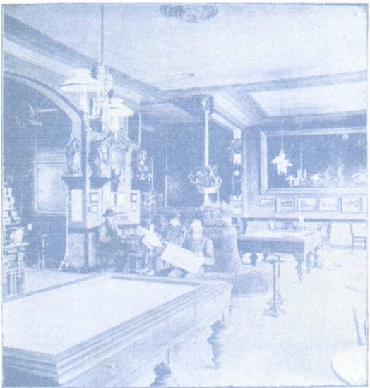 1900-as évek eleje. A Műcsarnok kávéház belülről